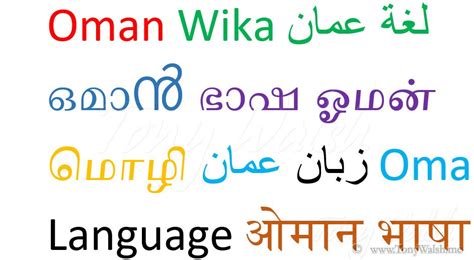 what is the official language of oman